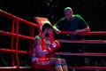 Maksim Kots versus Gor Nersisyan during Boxing match between national teamsÃÂ UKRAINE - ARMENIA